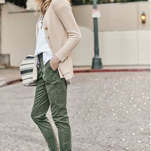 REITMAN'S Soft Cargo Trousers in Olive - Picture 16 of 16